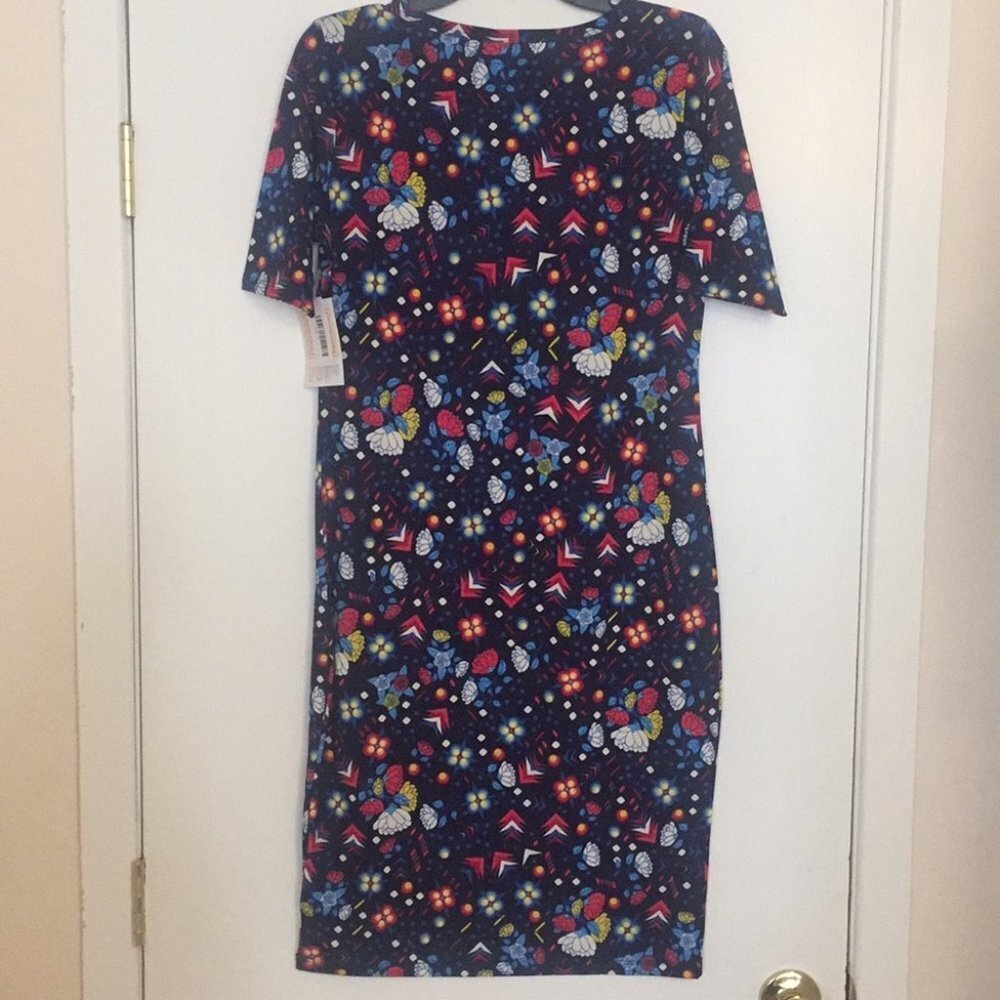 M LuLaRoe‎ Julia Dress DD22 1550 - Picture 3 of 5